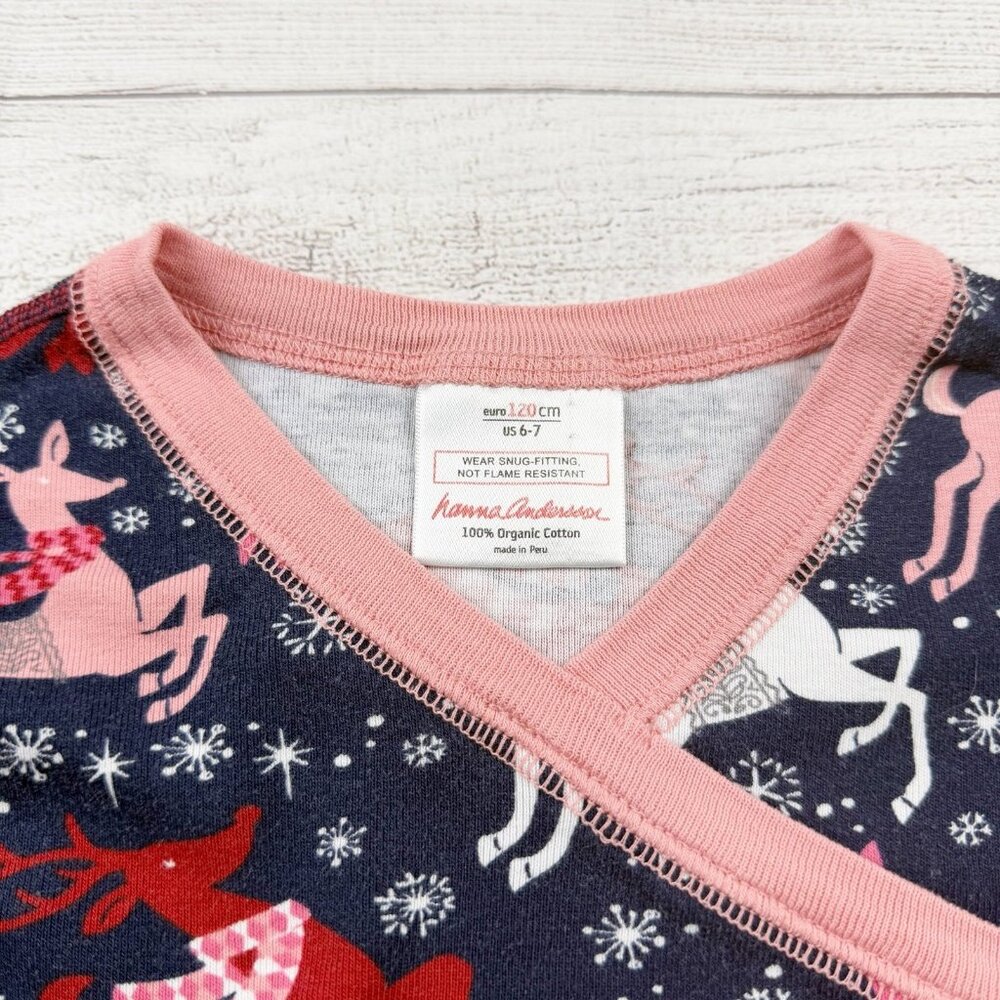 Hanna Andersson Holiday Christmas Reindeer Pajamas - Picture 2 of 6